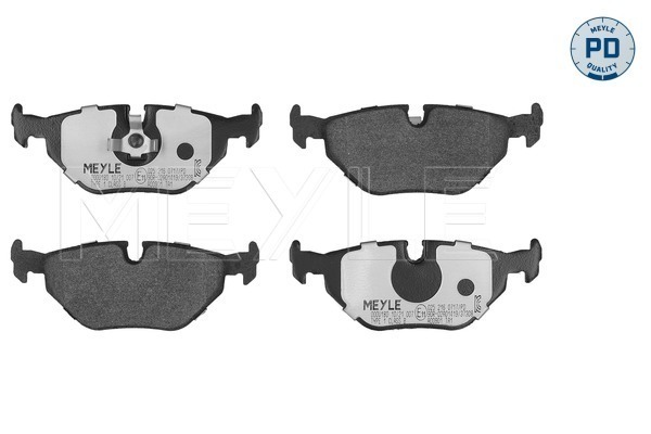 Brake Pad Set, disc brake (Rear axle)  Art. 0252160717PD