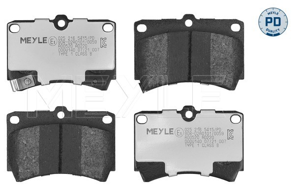 Brake Pad Set, disc brake (Front axle)  Art. 0252165415PD