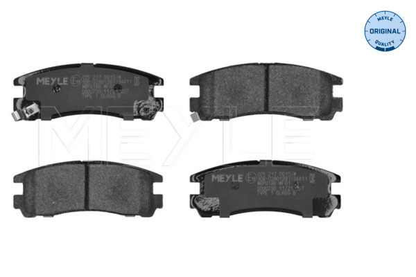 Brake Pad Set, disc brake (Front axle)  Art. 0252170615W