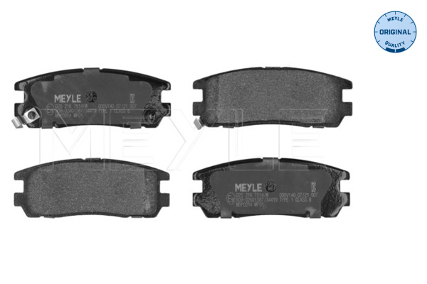 Brake Pad Set, disc brake (Rear axle)  Art. 0252187514W