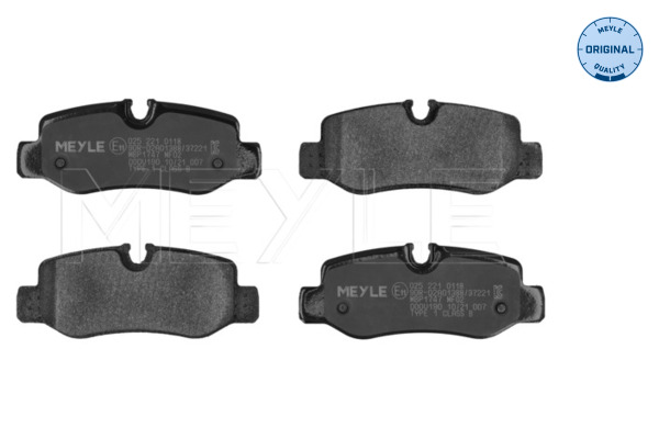 Brake Pad Set, disc brake (Rear axle)  Art. 0252210118