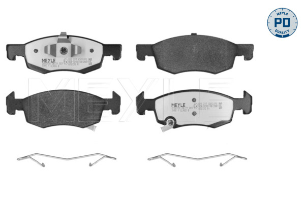 Brake Pad Set, disc brake (Front axle)  Art. 0252214317PD