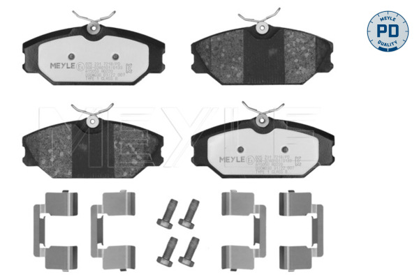 Brake Pad Set, disc brake (Front axle)  Art. 0252317218PD