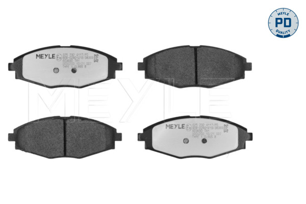 Brake Pad Set, disc brake (Front axle)  Art. 0252324117PD