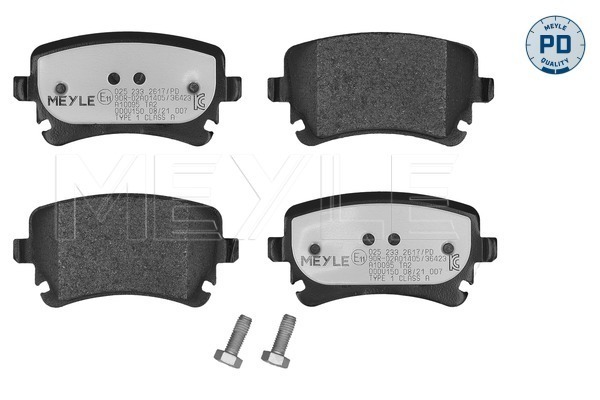 Brake Pad Set, disc brake (Rear axle)  Art. 0252332617PD