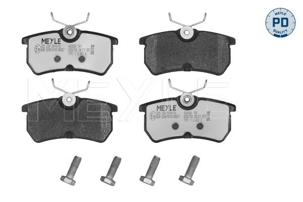 Brake Pad Set, disc brake (Rear axle)  Art. 0252335314PD