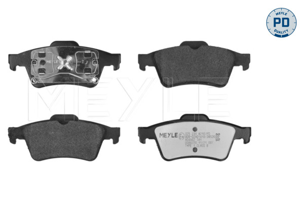 Brake Pad Set, disc brake (Rear axle)  Art. 0252348216PD