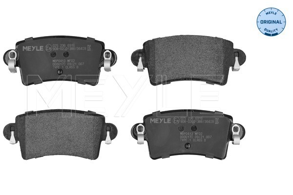 Brake Pad Set, disc brake (Rear axle)  Art. 0252366916