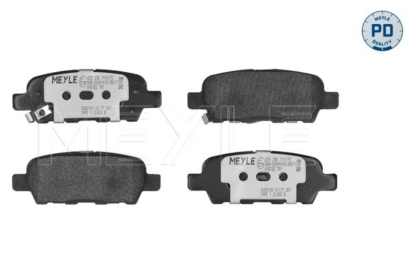 Brake Pad Set, disc brake (Rear axle)  Art. 0252387114PD