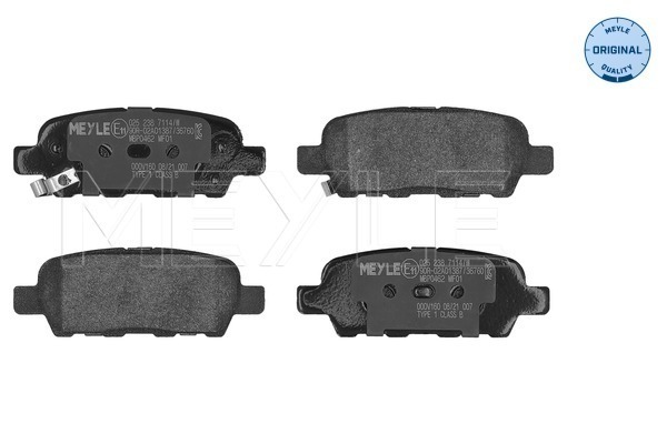 Brake Pad Set, disc brake (Rear axle)  Art. 0252387114W