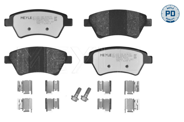 Brake Pad Set, disc brake (Front axle)  Art. 0252393018PD