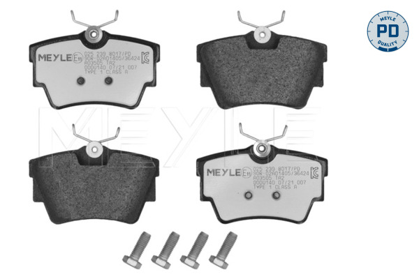 Brake Pad Set, disc brake (Rear axle)  Art. 0252398017PD