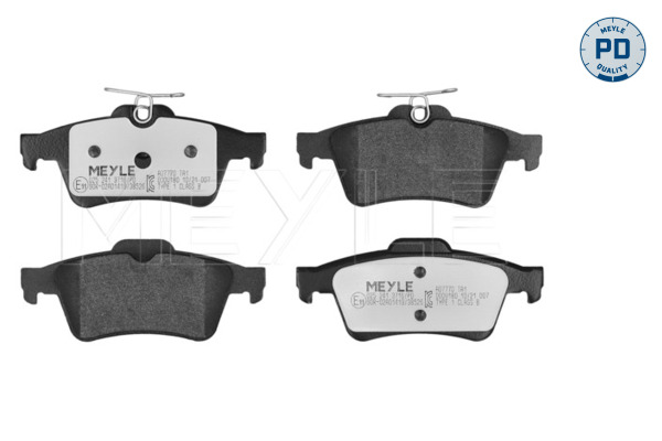 Brake Pad Set, disc brake (Rear axle)  Art. 0252413716PD