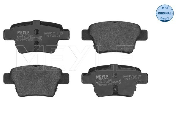 Brake Pad Set, disc brake (Rear axle)  Art. 0252415017