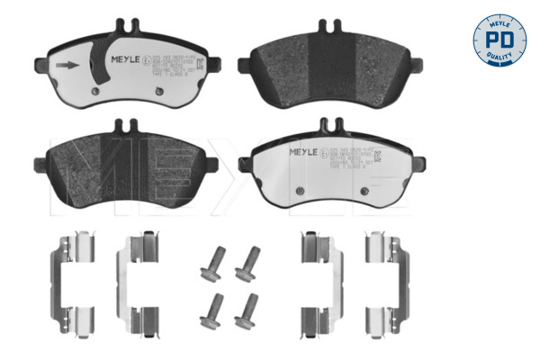 Brake Pad Set, disc brake (Front axle)  Art. 02524306201PD