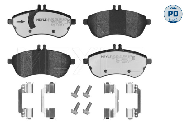 Brake Pad Set, disc brake (Front axle)  Art. 02524306202PD