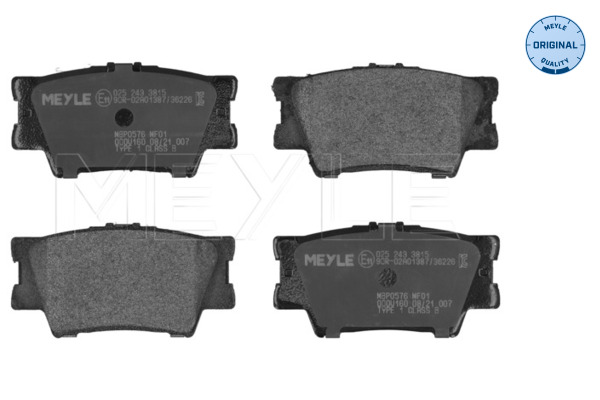 Brake Pad Set, disc brake (Rear axle)  Art. 0252433815