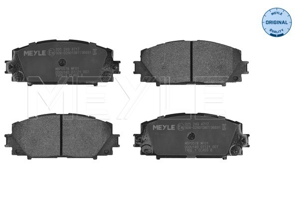 Brake Pad Set, disc brake (Front axle)  Art. 0252434717