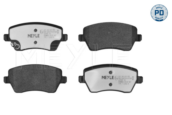 Brake Pad Set, disc brake (Front axle)  Art. 0252440317PD