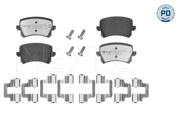 Brake Pad Set, disc brake (Rear axle)  Art. 0252448317PD