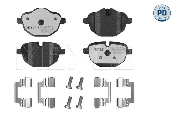 Brake Pad Set, disc brake (Rear axle)  Art. 0252456118PD