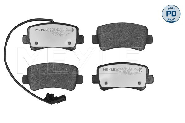 Brake Pad Set, disc brake (Rear axle)  Art. 0252511218PD