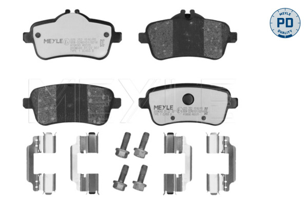 Brake Pad Set, disc brake (Rear axle)  Art. 0252521516PD