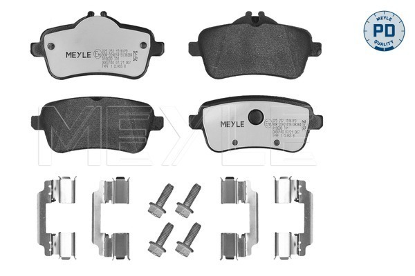 Brake Pad Set, disc brake (Rear axle)  Art. 0252521518PD