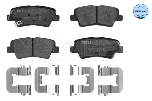 Brake Pad Set, disc brake (Rear axle)  Art. 0252533715W