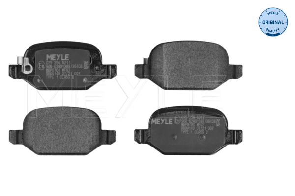 Brake Pad Set, disc brake (Rear axle)  Art. 0252565217