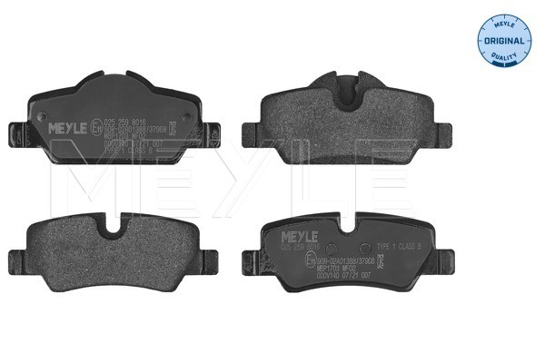 Brake Pad Set, disc brake (Rear axle)  Art. 0252598016