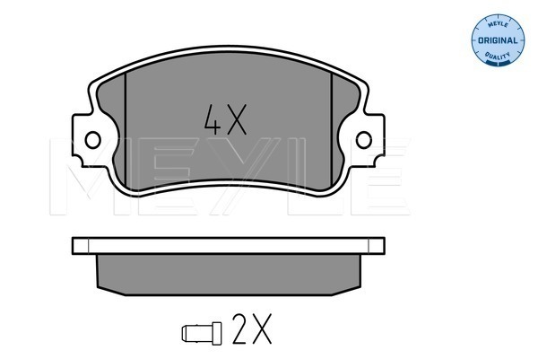 Brake Pad Set, disc brake (Front axle)  Art. 0252095018W