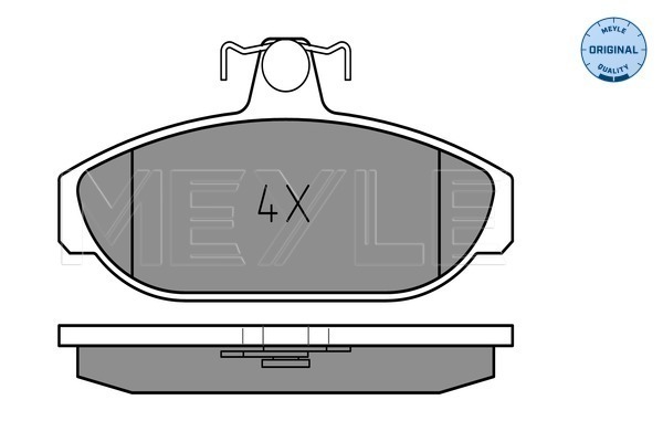 Brake Pad Set, disc brake (Front axle)  Art. 0252126617