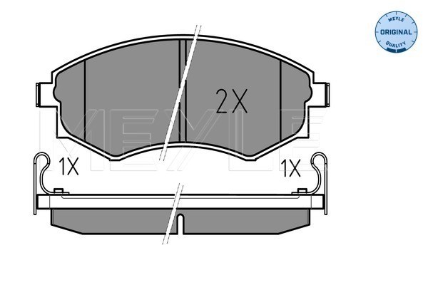 Brake Pad Set, disc brake (Front axle)  Art. 0252172517W