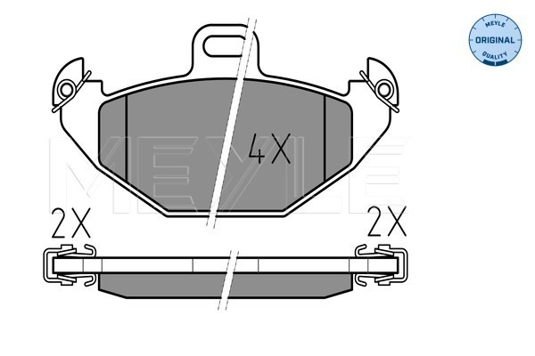 Brake Pad Set, disc brake (Rear axle)  Art. 0252196514