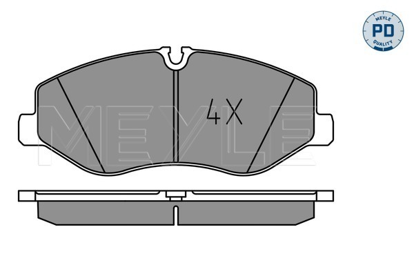 Brake Pad Set, disc brake (Front axle)  Art. 0252206221PD