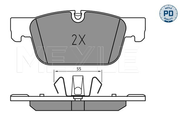 Brake Pad Set, disc brake (Front axle)  Art. 0252209817PD