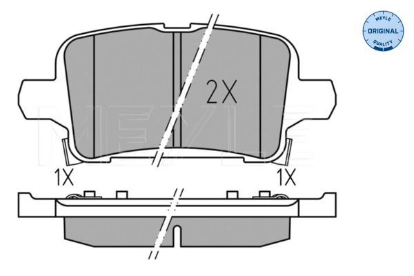 Brake Pad Set, disc brake (Rear axle)  Art. 0252212917