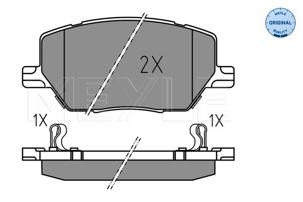 Brake Pad Set, disc brake (Front axle)  Art. 0252216520