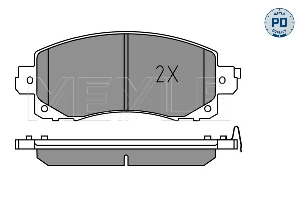 Brake Pad Set, disc brake (Front axle)  Art. 0252220117PD