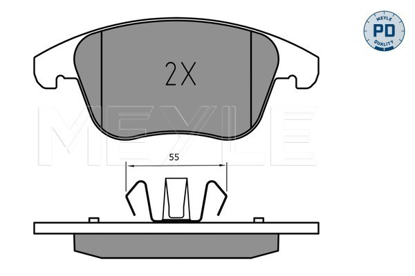 Brake Pad Set, disc brake (Front axle)  Art. 0252226920PD