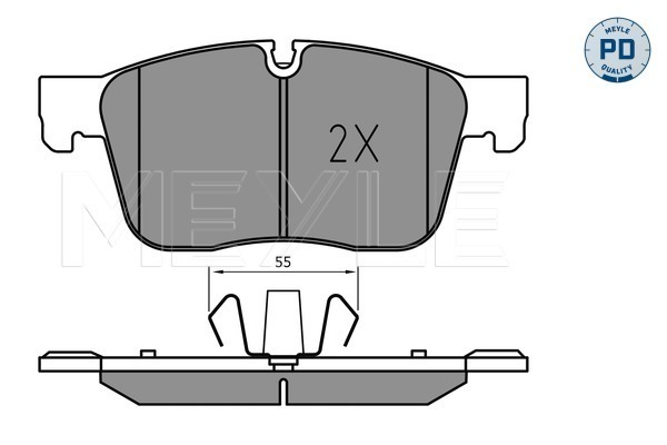 Brake Pad Set, disc brake (Front axle)  Art. 0252230218PD