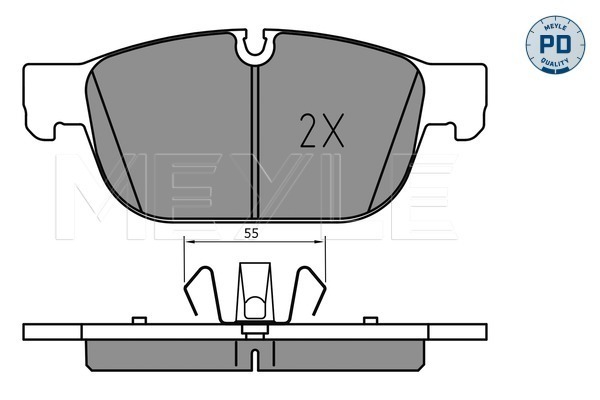 Brake Pad Set, disc brake (Front axle)  Art. 0252231719PD