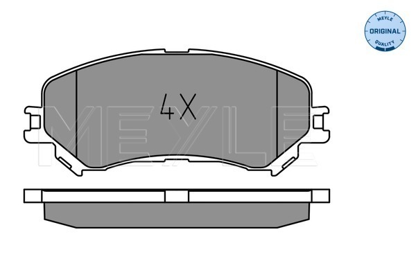 Brake Pad Set, disc brake (Front axle)  Art. 0252234719