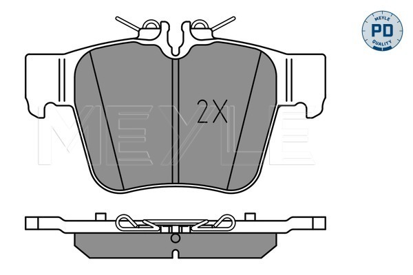 Brake Pad Set, disc brake (Rear axle)  Art. 0252242316PD