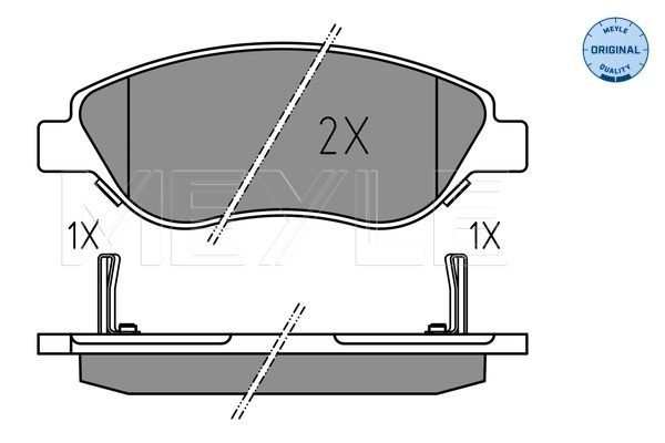 Brake Pad Set, disc brake (Front axle)  Art. 0252247619