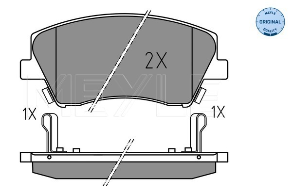 Brake Pad Set, disc brake (Front axle)  Art. 0252251817