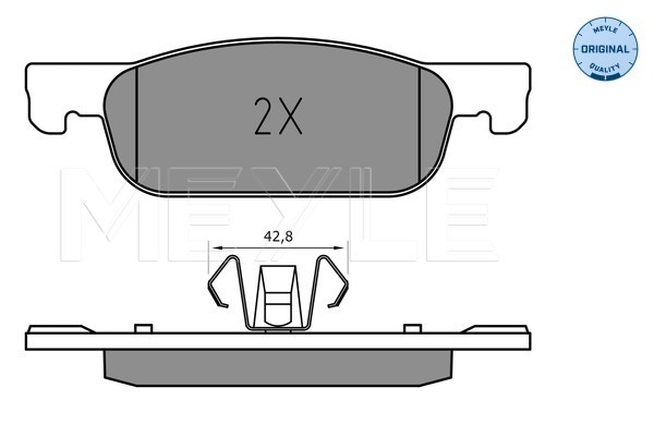 Brake Pad Set, disc brake (Front axle)  Art. 0252252517