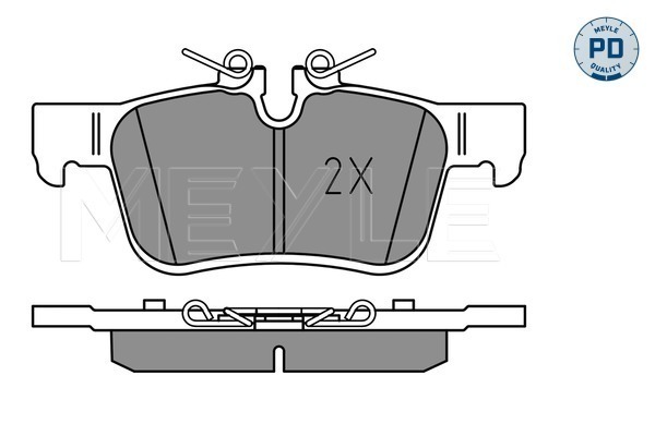 Brake Pad Set, disc brake (Rear axle)  Art. 0252256816PD