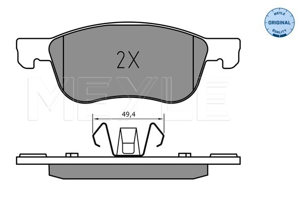 Brake Pad Set, disc brake (Front axle)  Art. 0252274816